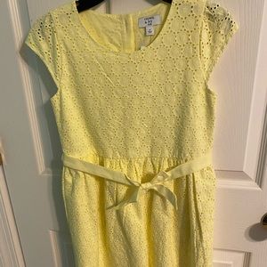Pale yellow spring dress